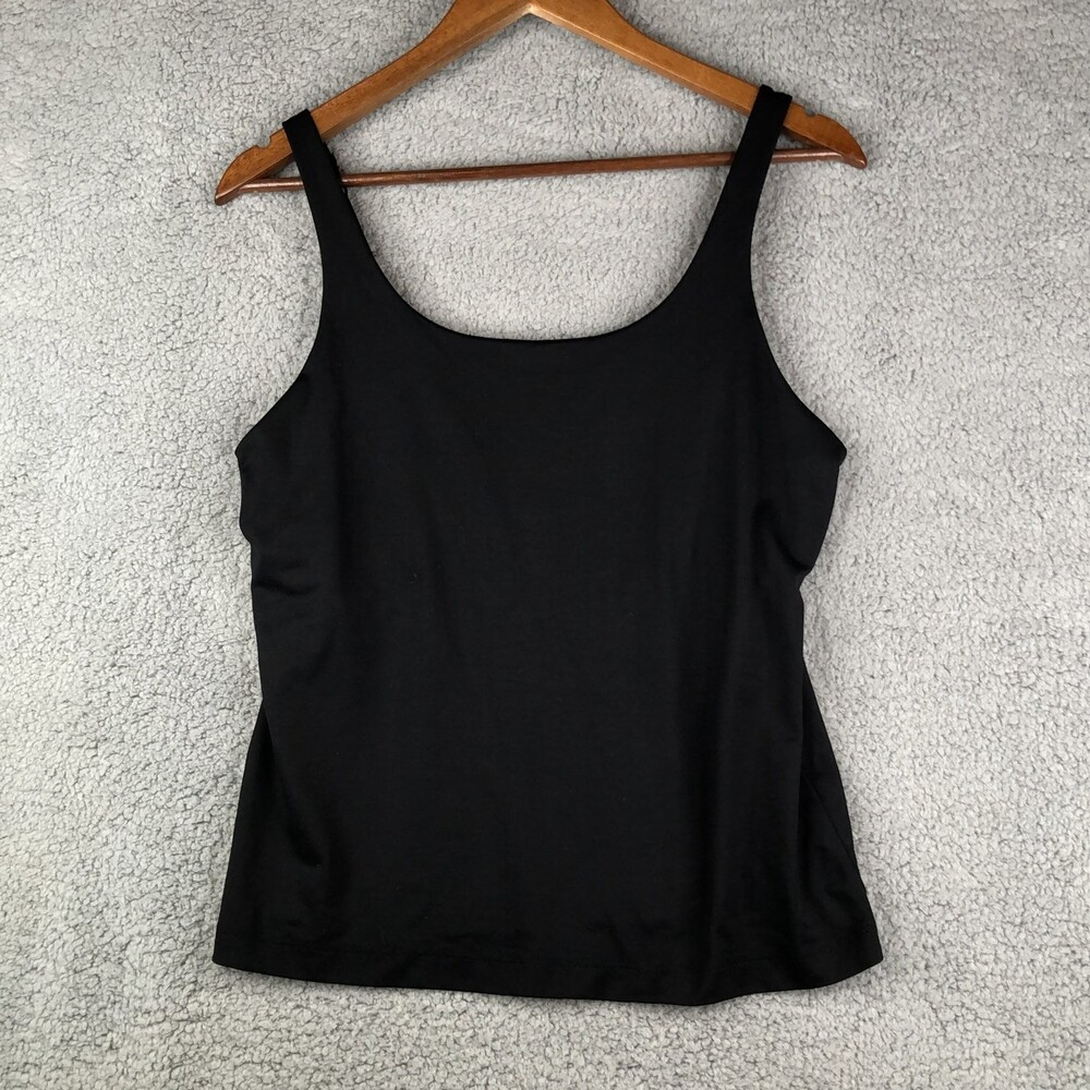 Chico’s adjustable cami top is lined built in bra sz 2